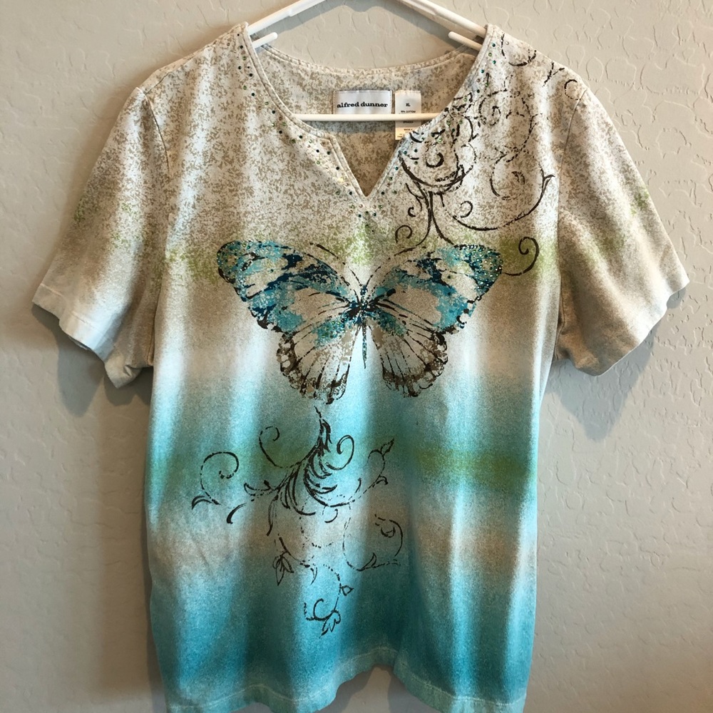 Sparkly Beaded Bling XL Tee!  Pretty!